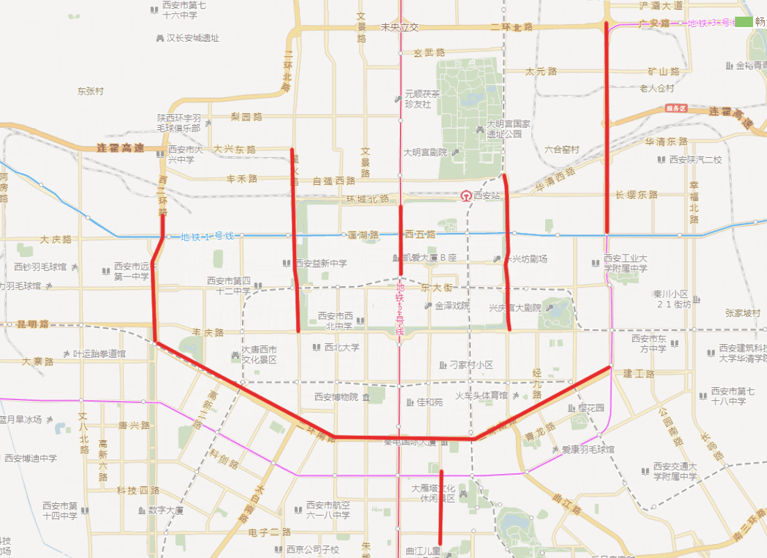 出行提示_西安交通擁堵路段_西安交警交通預(yù)警