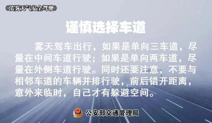 霧天安全行車小貼士_出行提示_大霧天氣出行注意事項