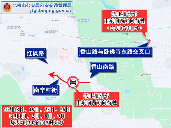 出行提示_北京市交通預(yù)測預(yù)報(bào)_香山公園周邊交通壓力